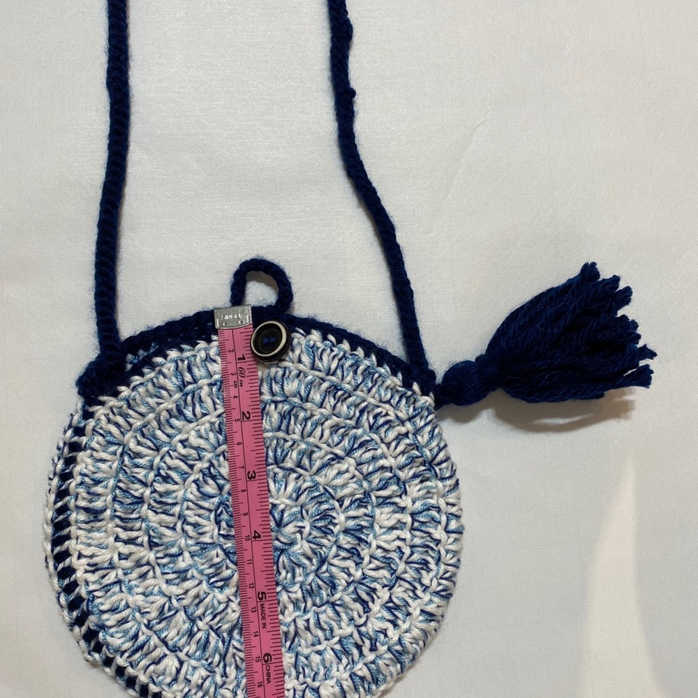 Handmade crochet boho purse.